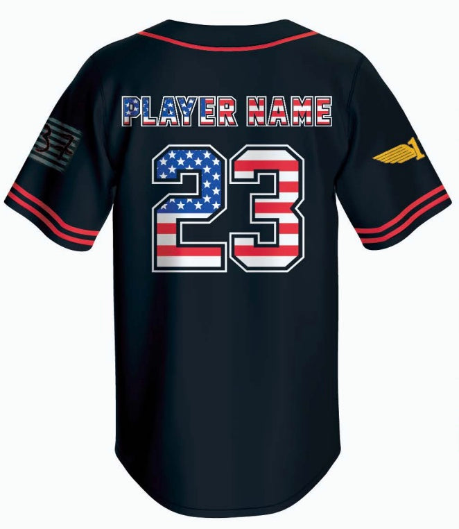 Military Appreciation & Memorial Day Button Down Jersey (13U-18U)
