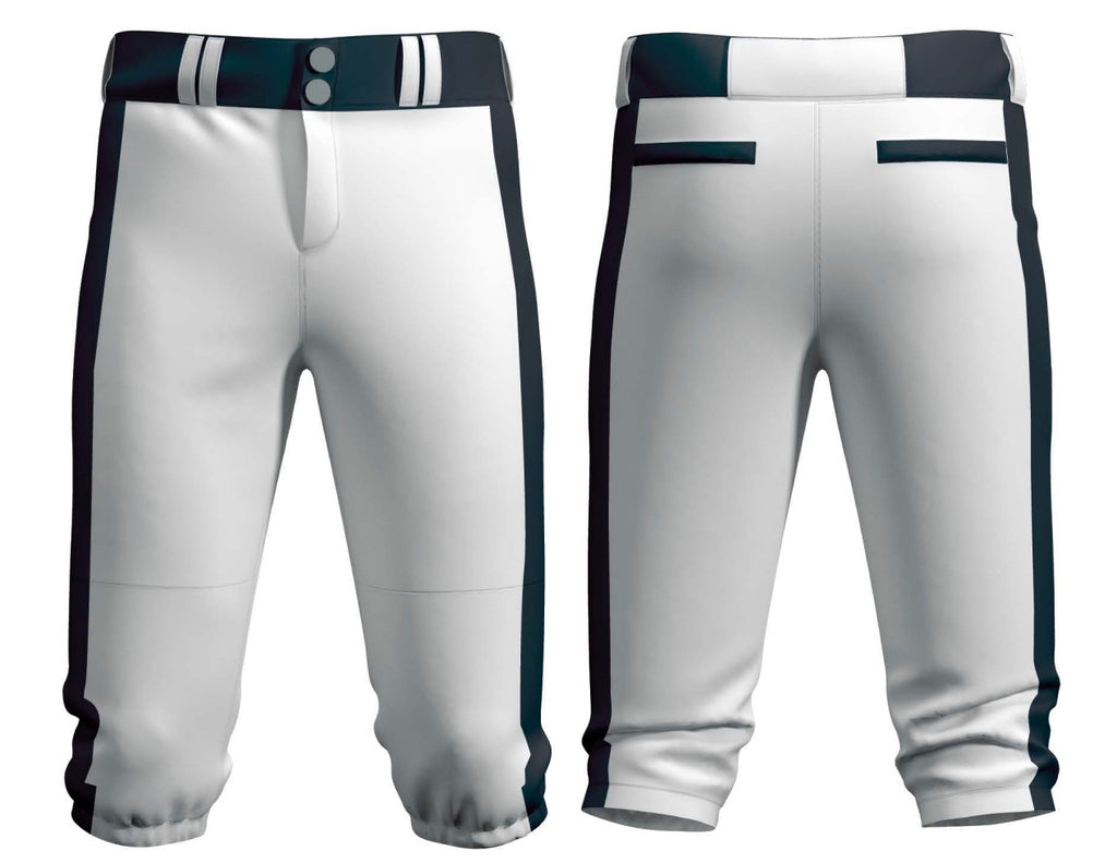 White w/ Black Piping Knicker Uniform Pants