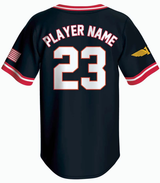 Dogs Black Button Down Uniform Jersey