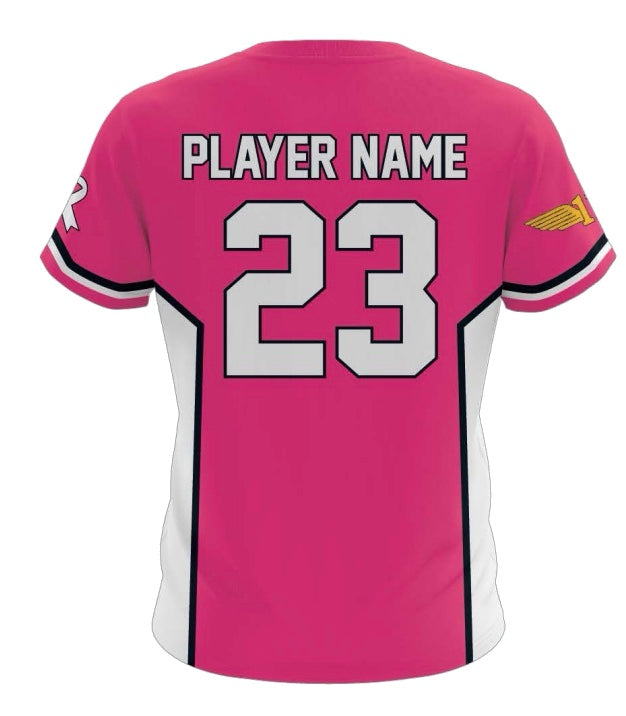 Dog's Pink Out V-Neck Jersey (9U-13U)